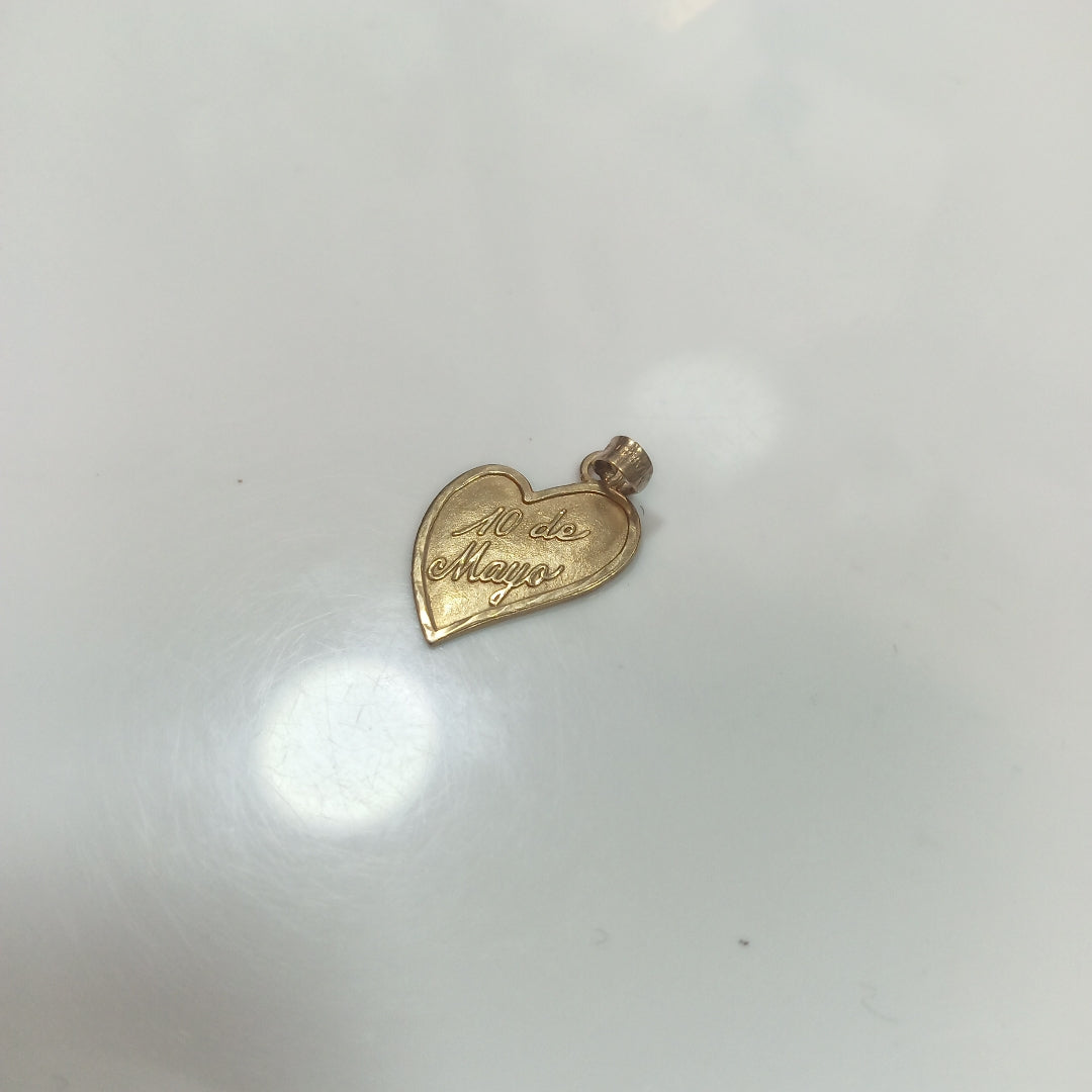 K1 1,20 GRMS 10 K ESPECIFICACIONES COMPLEMENTARIAS DIJE DE CORAZÓN MOTIVO 10 DE (SEMINUEVO)