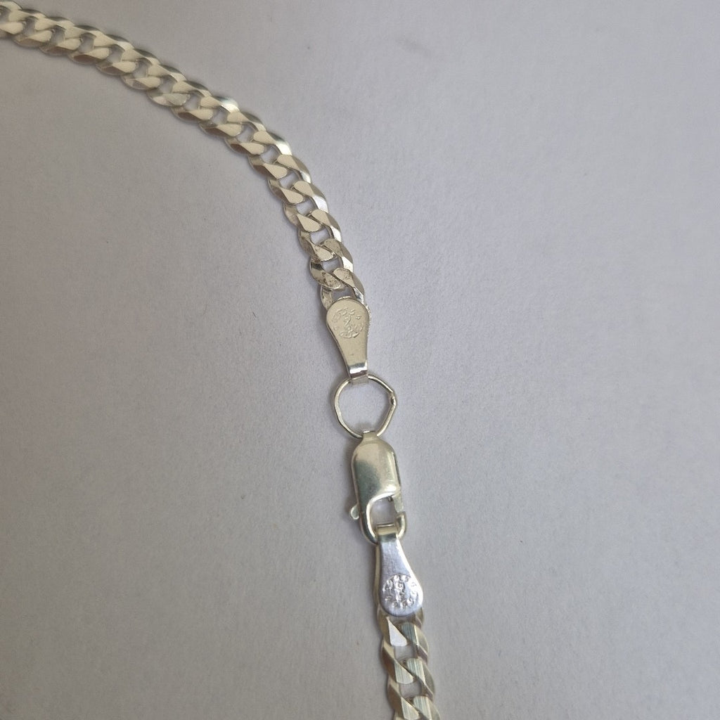 CADENA BARBADA PLATA .925 12.6G (NUEVO)