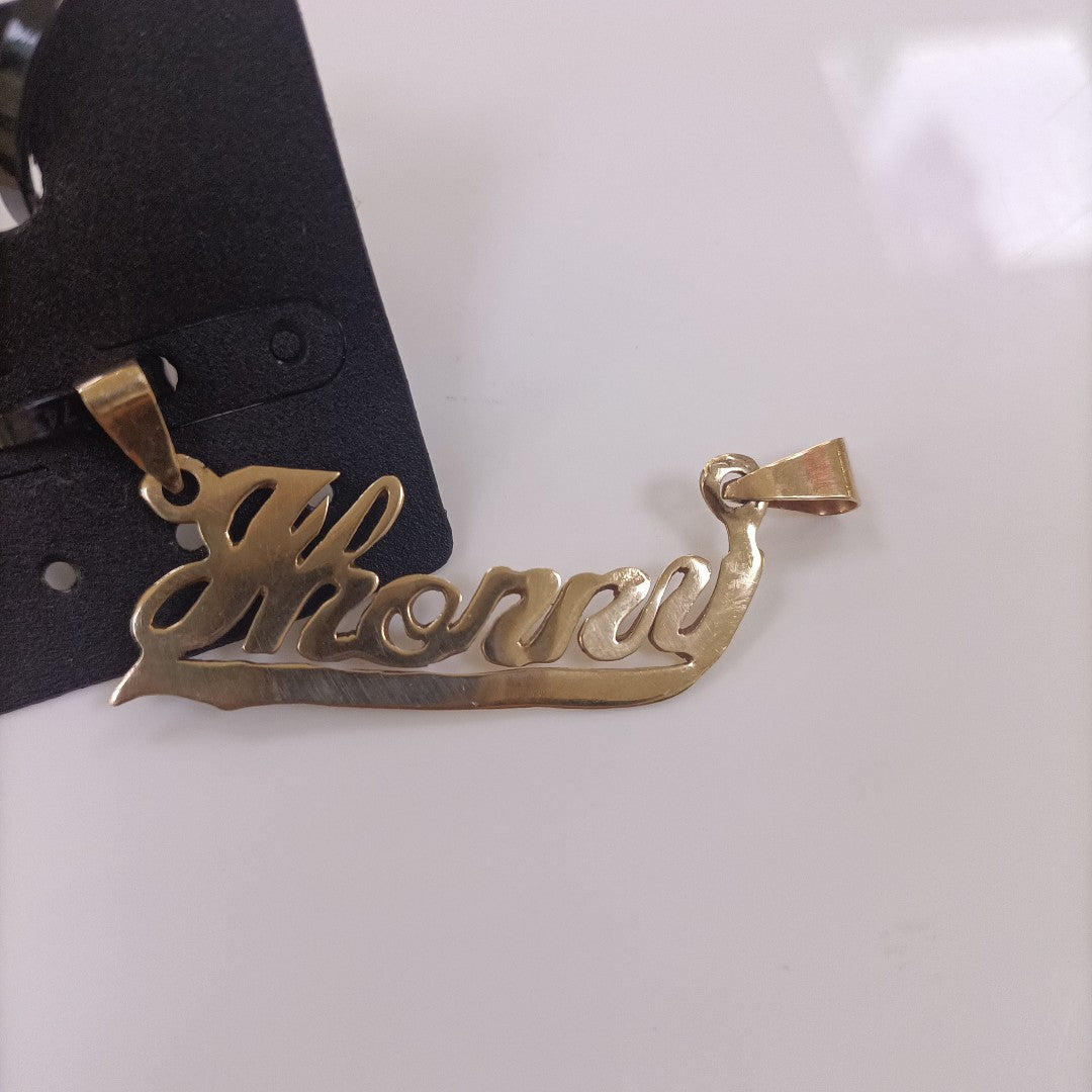 K1 2,50 GRMS 10 K ESPECIFICACIONES COMPLEMENTARIAS DIJE NOMBRE JHONNY (SEMINUEVO)