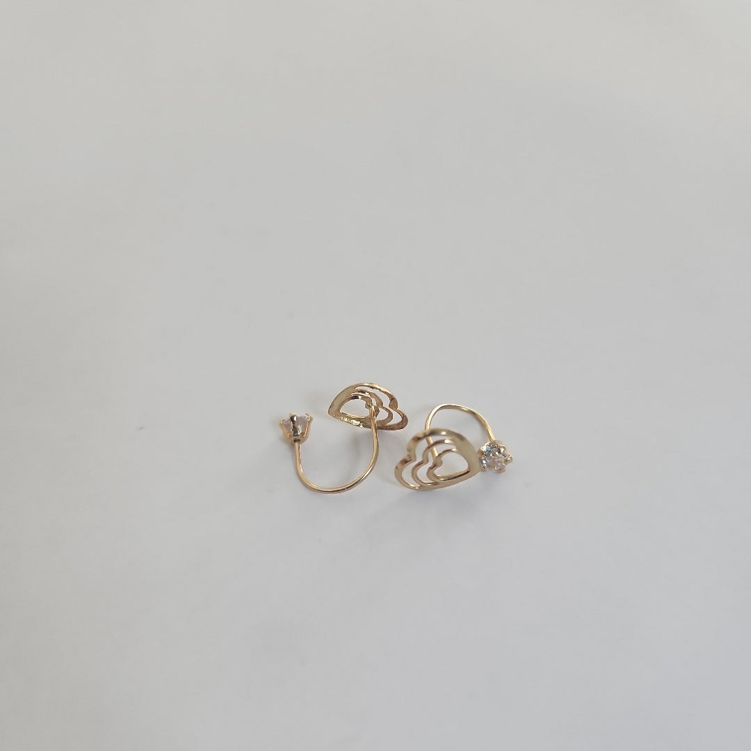 BROQUELES ORO 14K 1 GRS (NUEVO)