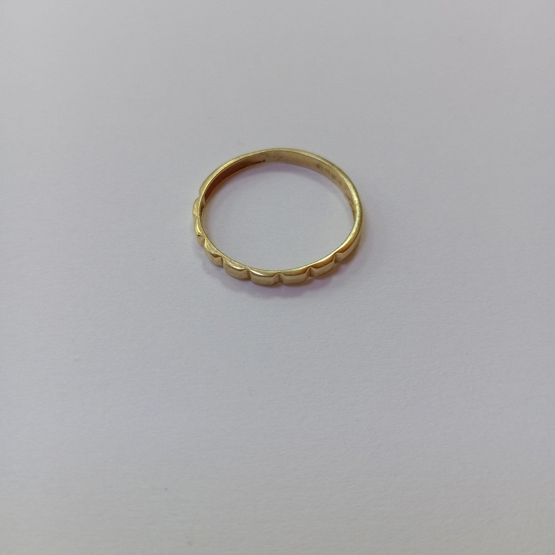 10468AND00075B1508 FRD6 ANILLO ORO AMARILLO CON RECTANGULOS ENMEDIOS ORO 14K 1GRS (NUEVO)