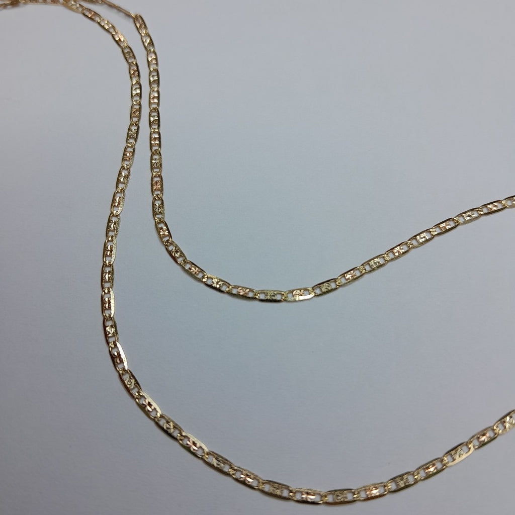 CADENAS VALENTINA/ESPEJO ORO 14K 2.7 (NUEVO)
