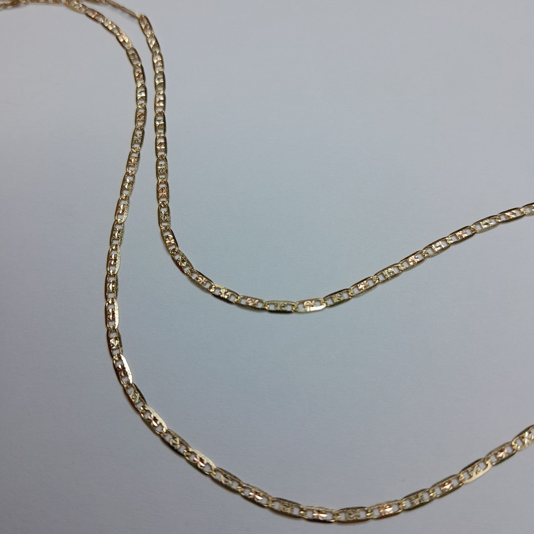 CADENAS VALENTINA/ESPEJO ORO 14K 2.7 (NUEVO)