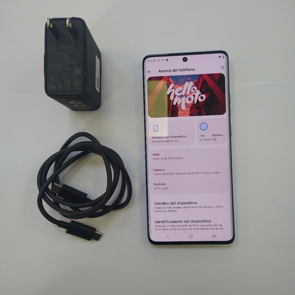 CELULAR MOTOROLA EDGE 50 PRO XT2403-2 (2024) 512 GB 12 GB RAM (SEMINUEVO)
