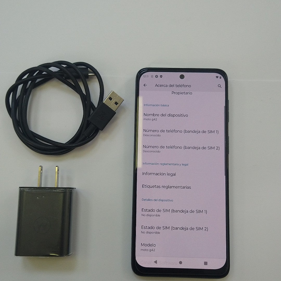 CELULAR MOTOROLA MOTO G42 XT2233-1 128 GB 4 GB RAM (SEMINUEVO)