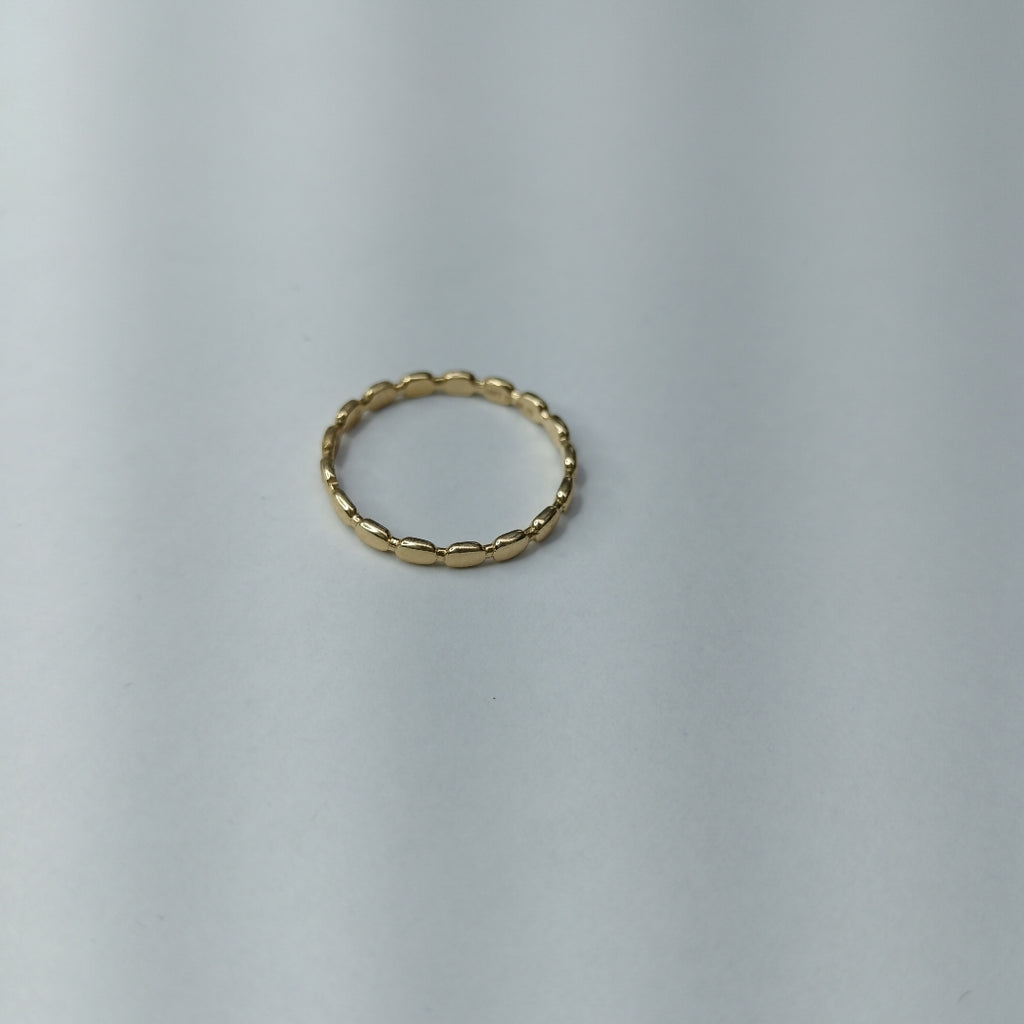 10248AND00070B4673 FRD23 ANILLO DE ÓVALOS PULIDOS ORO 14K 1.2GRS (NUEVO)