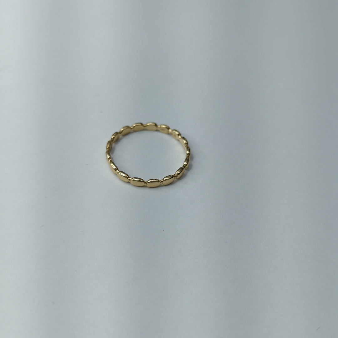 10248AND00070B4673 FRD23 ANILLO DE ÓVALOS PULIDOS ORO 14K 1.2GRS (NUEVO)