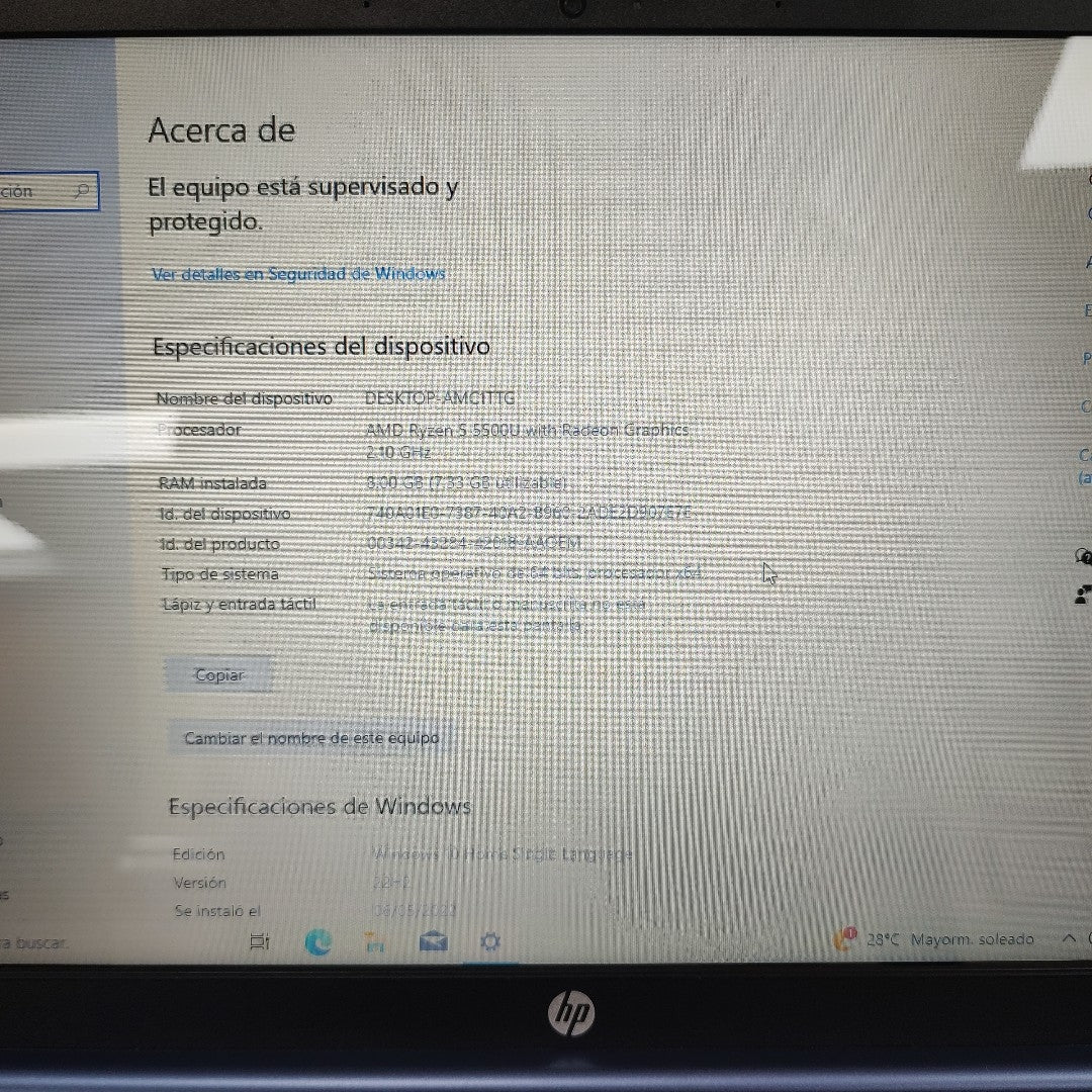 LAPTOP HP PAVILION 15-EH1509LA (2022) 512 GB SSD 8 GB RAM (SEMINUEVO)