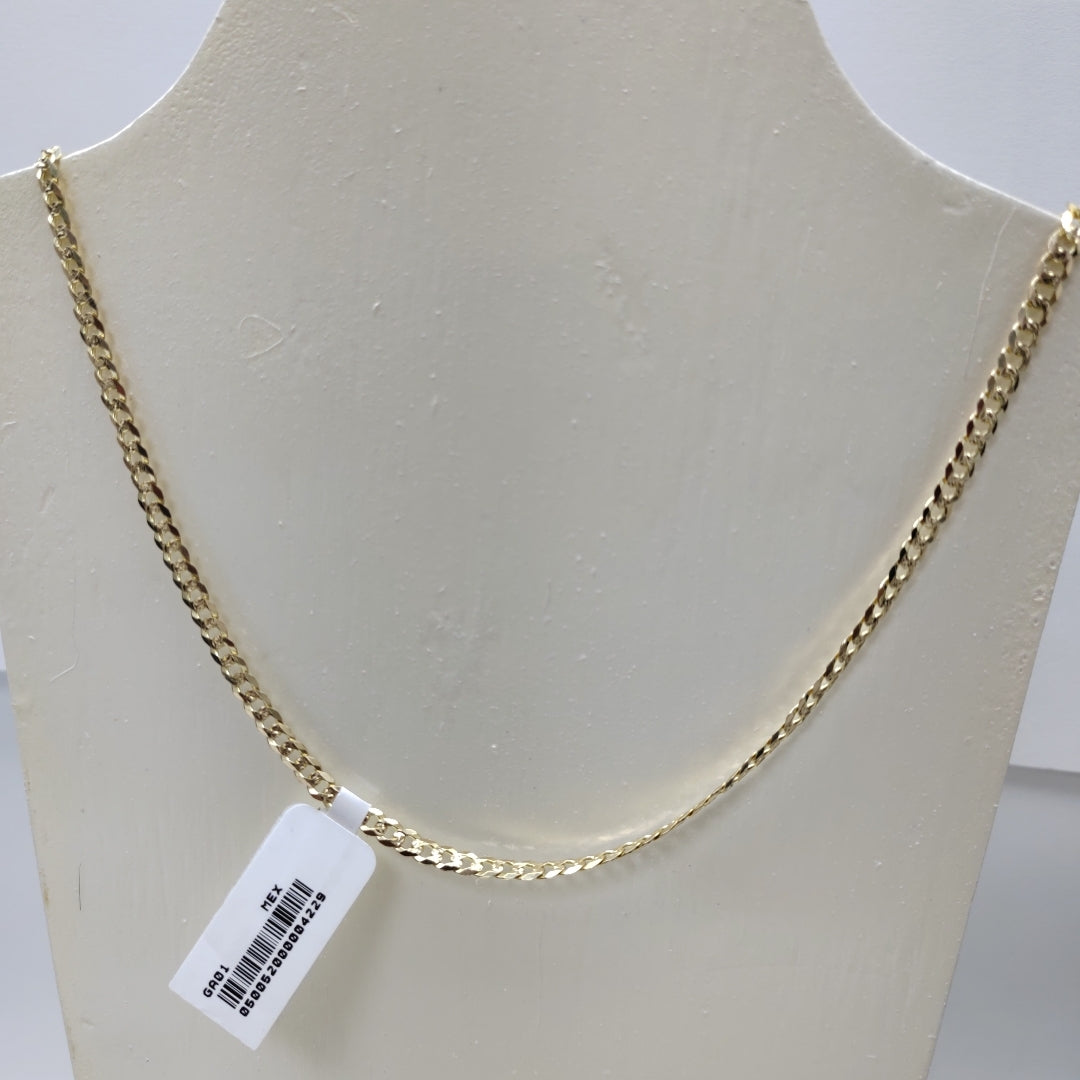 CADENA BARBADA DIAMANTADA 12.11GR 60 CM CM (NUEVO)