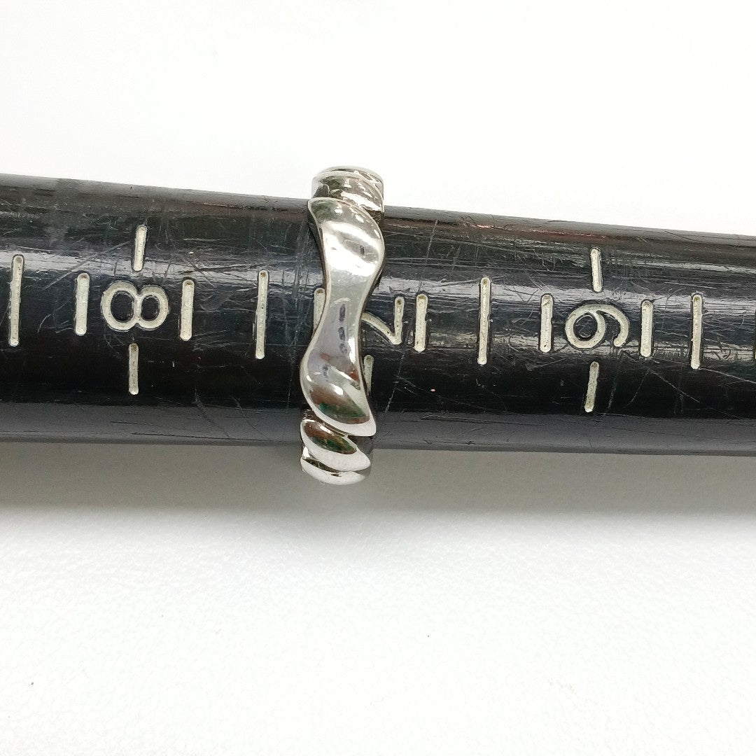 10002AND00070B1233 FRD5 ANILLO TRENZADO GRUESO O/B ORO 14K 3GRS (NUEVO)