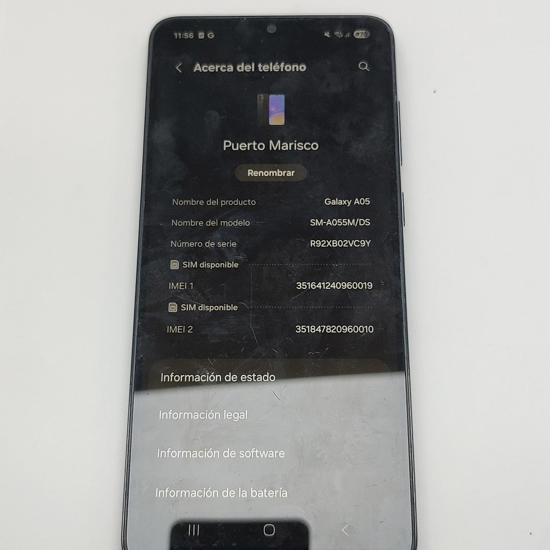 CELULAR SAMSUNG GALAXY A05 SM-A055M (2023) 128 GB 4 GB RAM (SEMINUEVO)