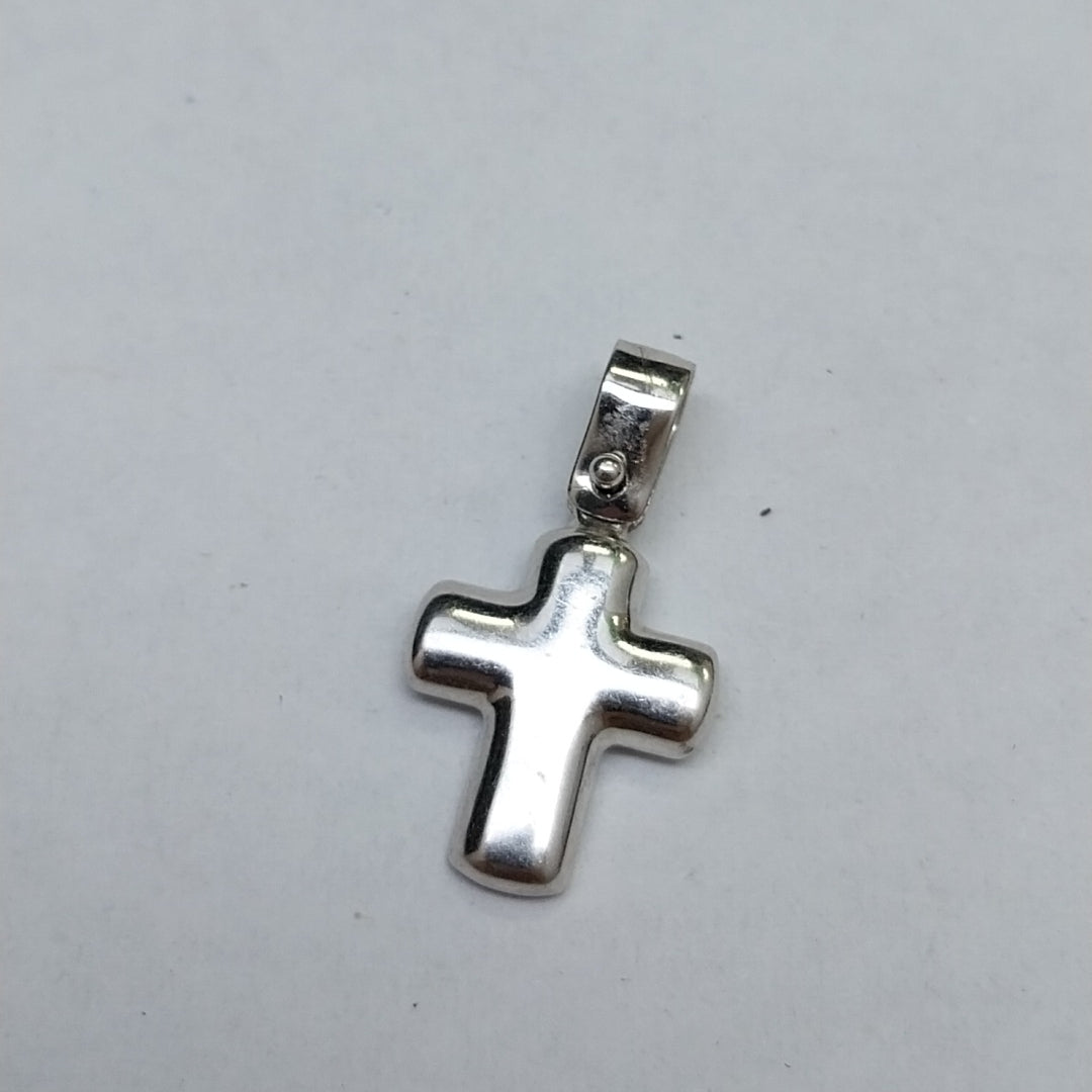 10157REL00000B1099 FRD23 CRUZ ORO BLANCO ORO 14K 0.9GRS (NUEVO)