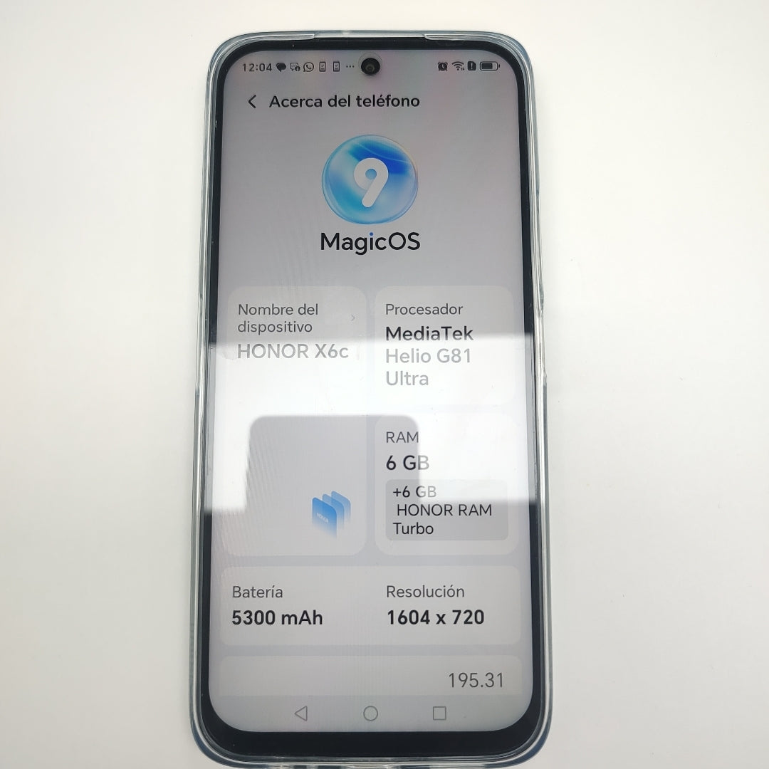 CELULAR HONOR X6C NIC-LX3 (2025) 256 GB 6 GB RAM (SEMINUEVO)