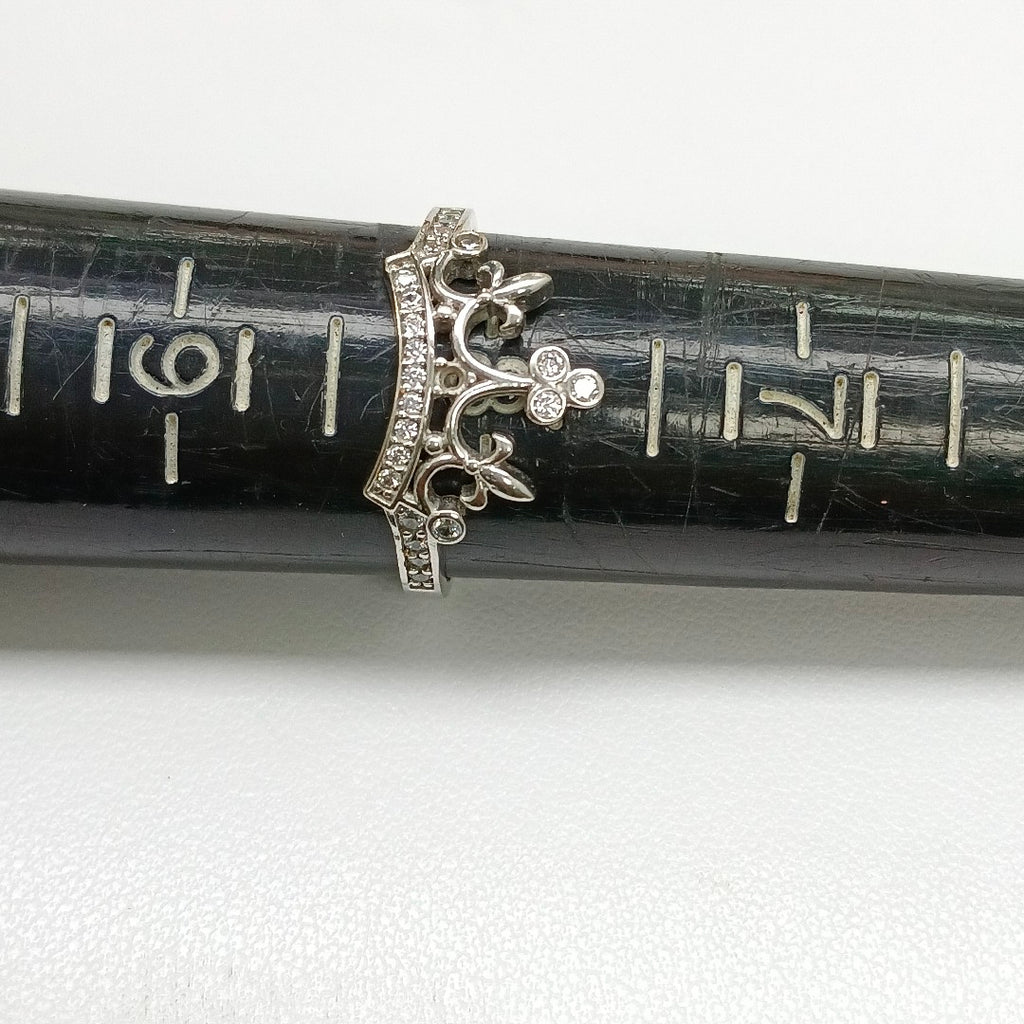 10182AND00075B927 FRD5 ANILLO CORONA CON CIRCONIAS O/B ORO 14K 2.4GRS (NUEVO)