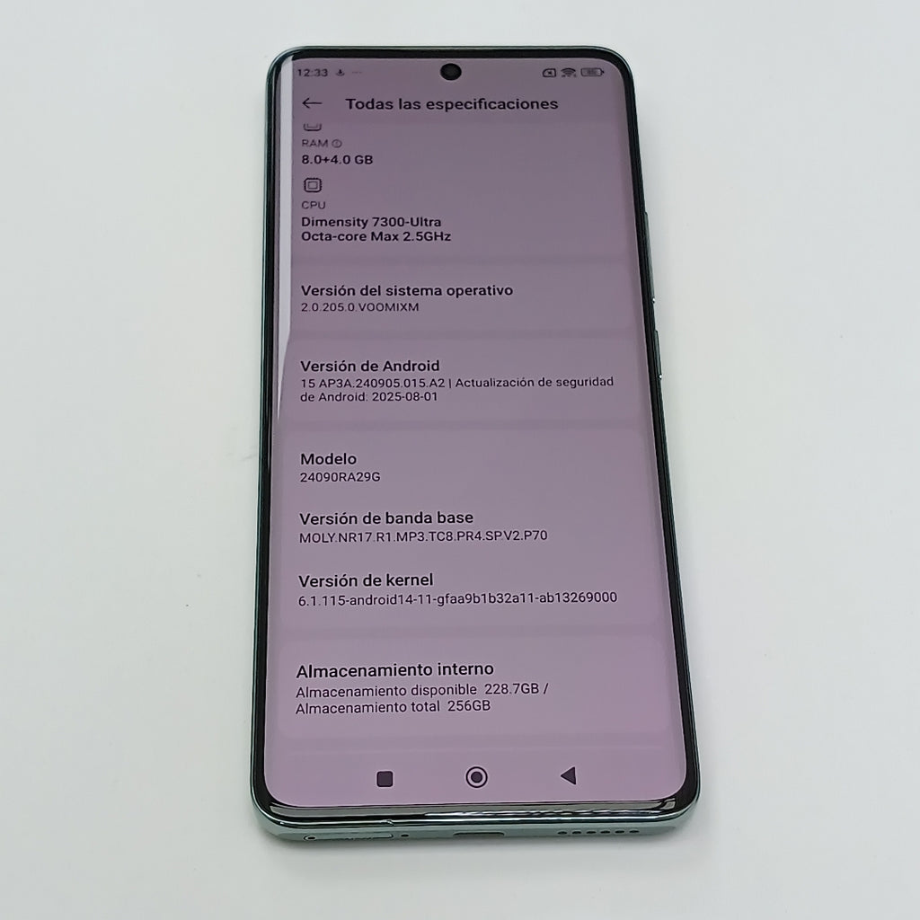 CELULAR XIAOMI REDMI NOTE 14 PRO 5G 24090RA29G (2025) 256 GB 8 GB RAM (SEMINUEVO)