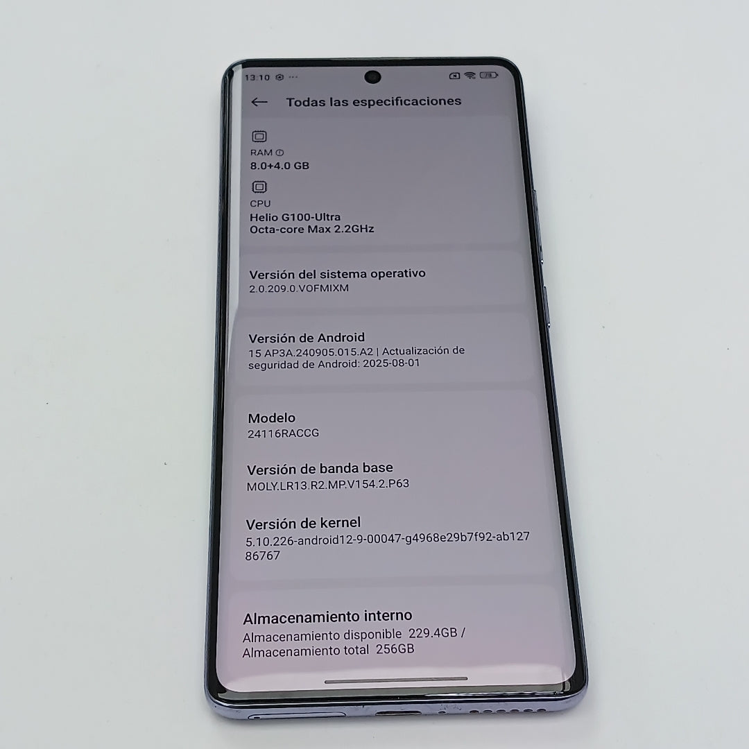 CELULAR XIAOMI REDMI NOTE 14 PRO 24116RACCG (2024) 256 GB 8 GB RAM (SEMINUEVO)