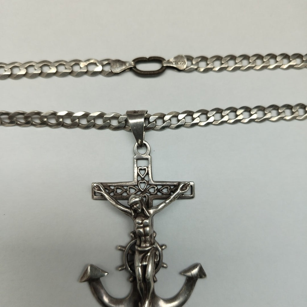 CADENA, DIJE. PLATA. 47.4 GRMS (SEMINUEVO)