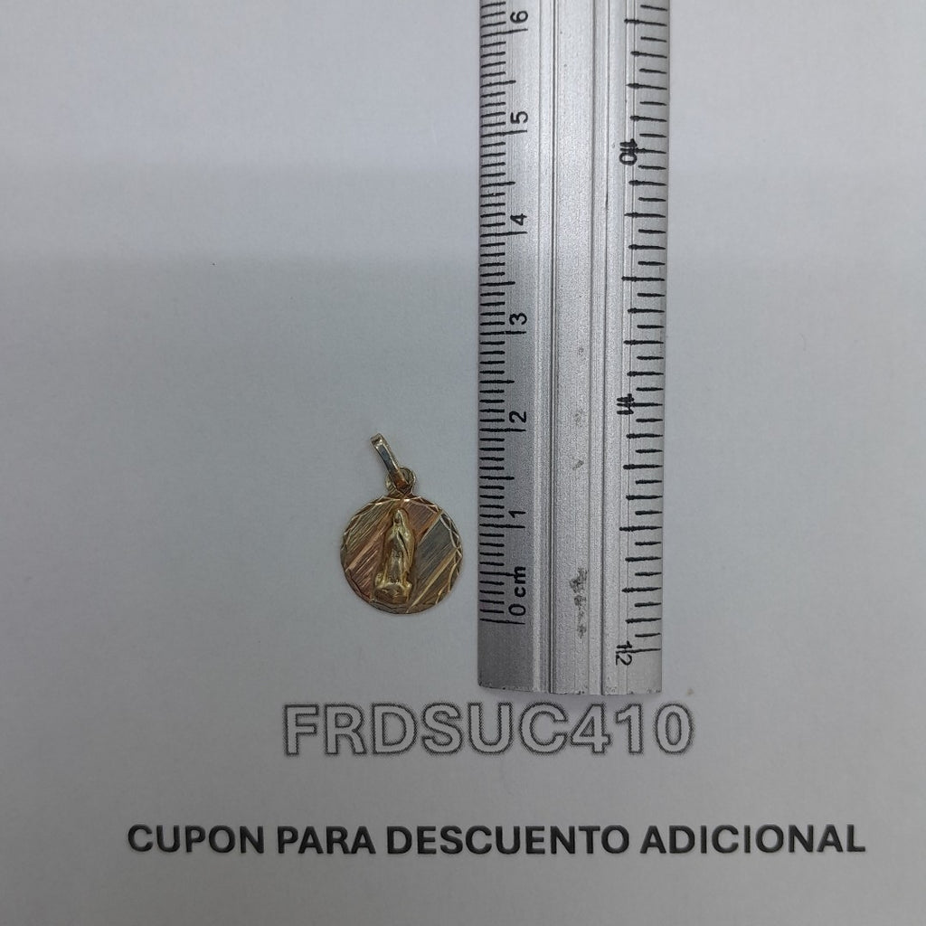 K1 1,10 GRMS 10 K ESPECIFICACIONES COMPLEMENTARIAS MEDALLA RELIGIOSA VIRGEN DE G (SEMINUEVO)