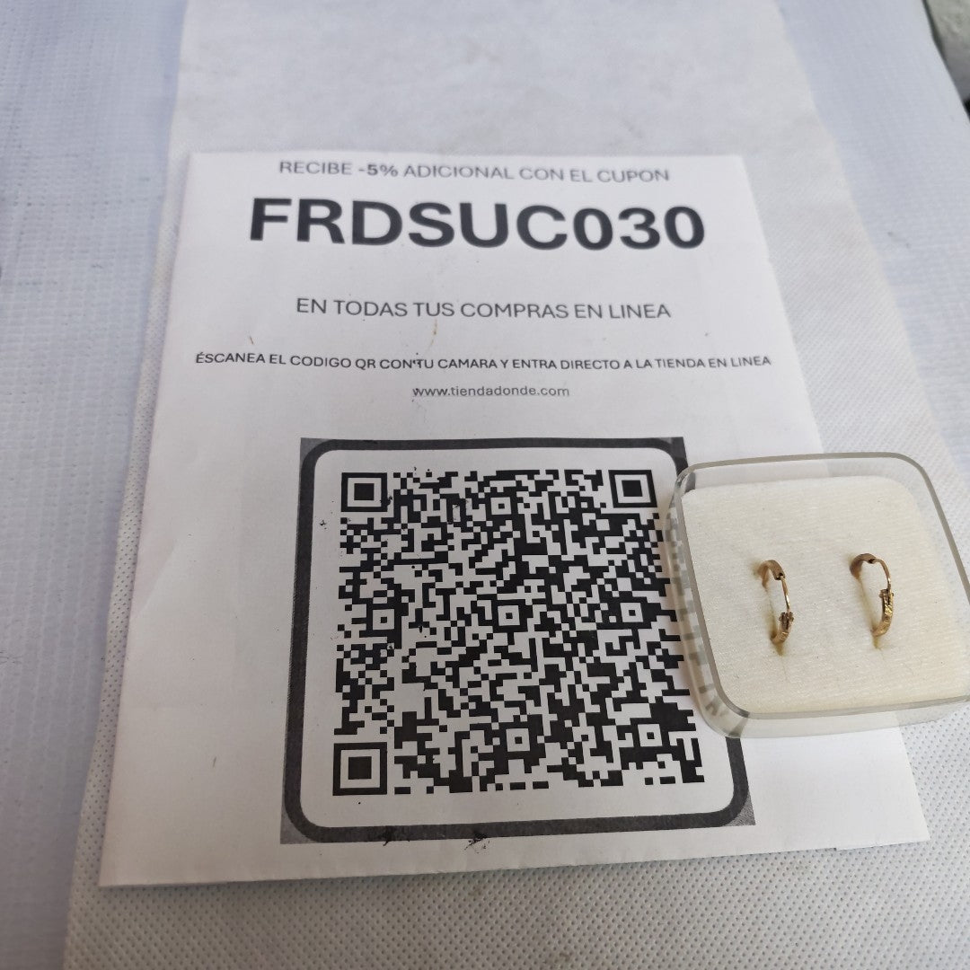 ARRACADAS PAR. ORO. 10 K 1.4 GRMS (SEMINUEVO)