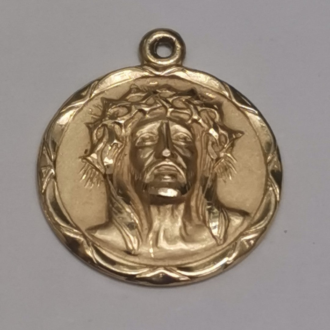 MEDALLA RELIGIOSA. ORO. 10 K 2.3 GRMS (SEMINUEVO)