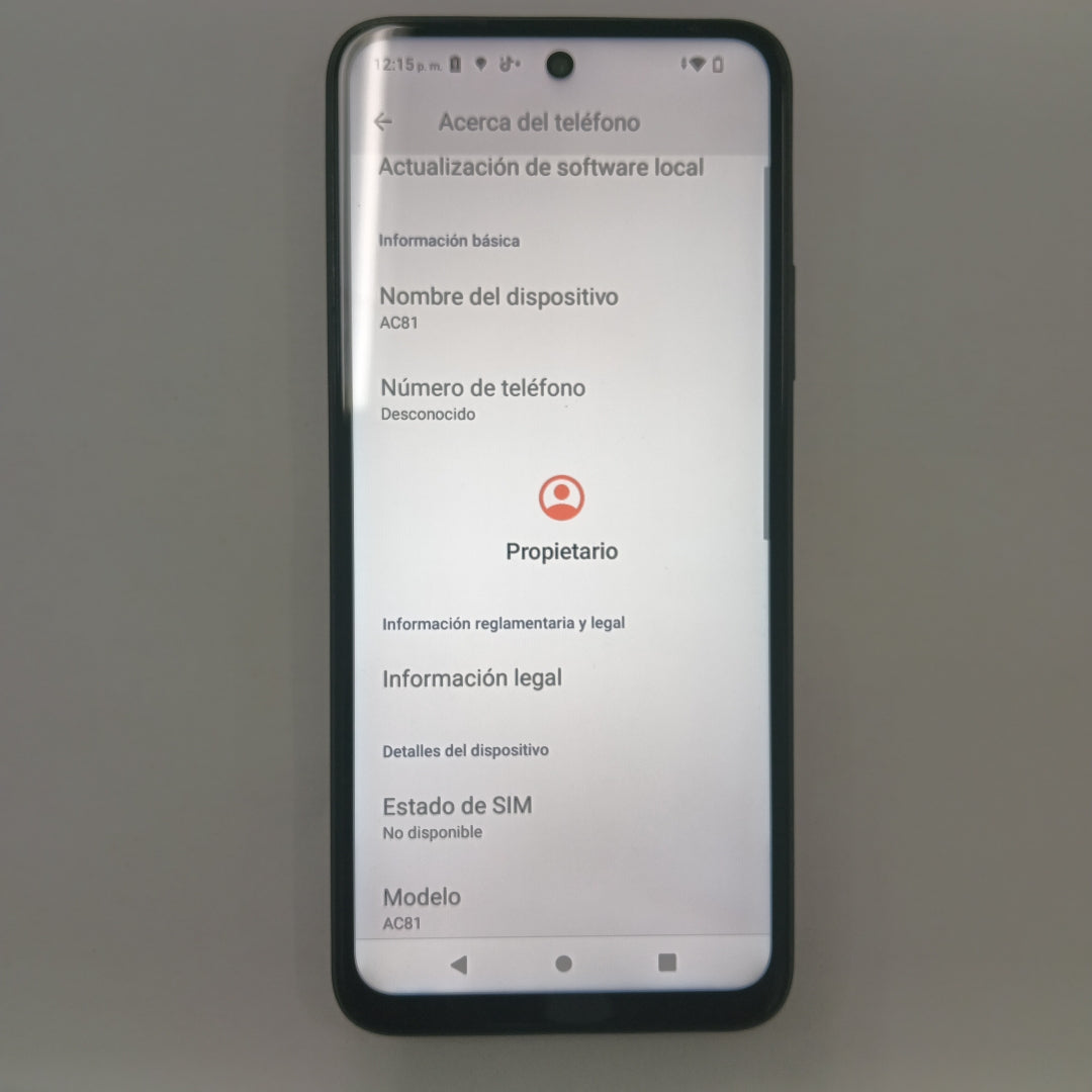 CELULAR ACER SOSPIRO AC81 (2023) 128 GB 6 GB RAM (SEMINUEVO)