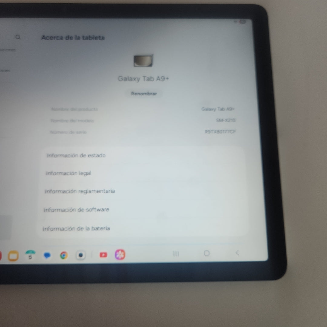 TABLETA SAMSUNG GALAXY TAB A9+ SM-X210 (2023) 128 GB 8 GB RAM (SEMINUEVO)