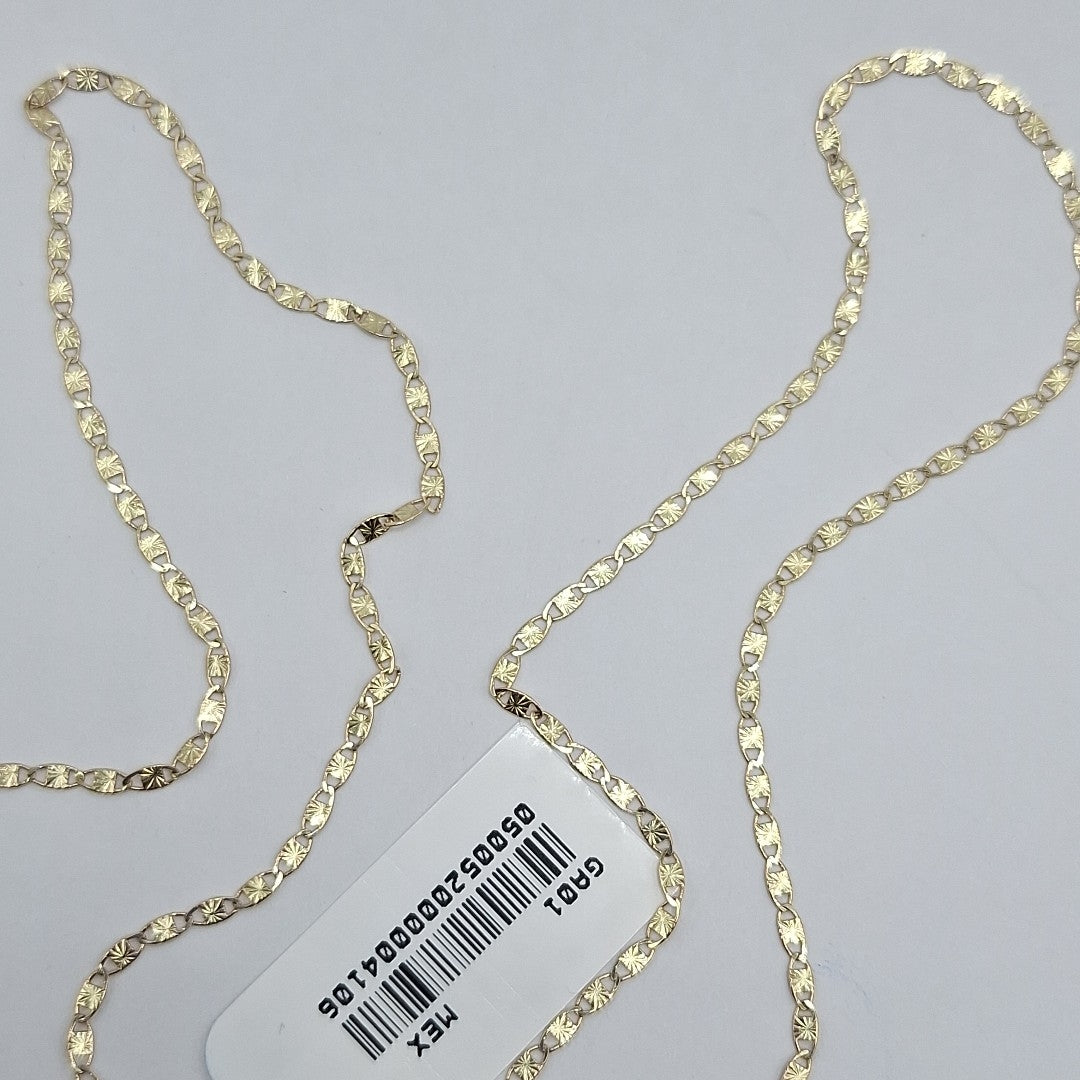 CADENA TEJIDO MARINERO 2.21GR 55 CM (NUEVO)