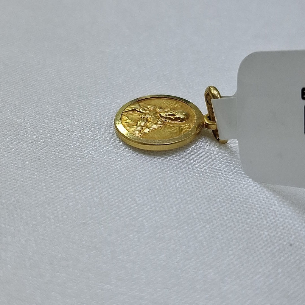 10283REL00000B942 FRD19 MEDALLA DE SAN BENITO MINI ORO 14K 1.6GRS (NUEVO)