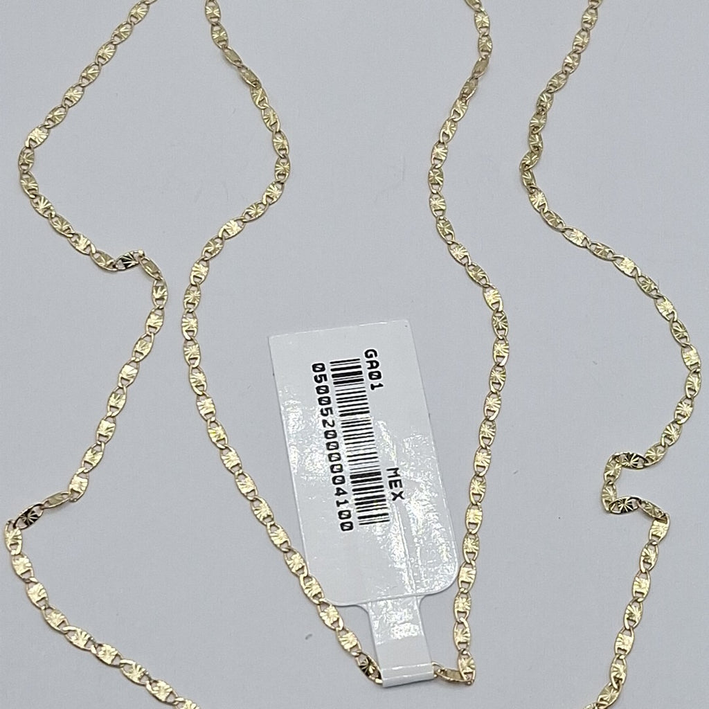 CADENA TEJIDO MARINERO 2.21GR 55 CM (NUEVO)