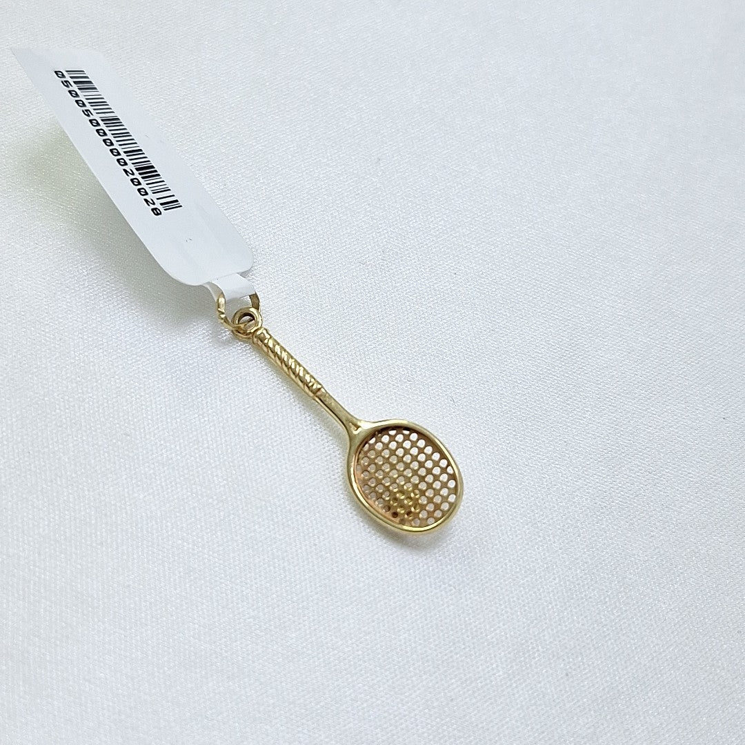 10157DIJ00000B1827 FRD23 DIJE DE RAQUETA DE TENIS ORO 14K 1.2GRS (NUEVO)