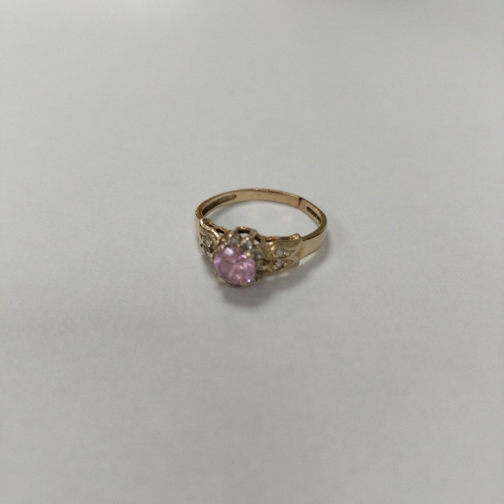 K1 2,30 GRMS 10 K ESPECIFICACIONES COMPLEMENTARIAS ANILLITO CON CIRCONIAS Y PIED (SEMINUEVO)