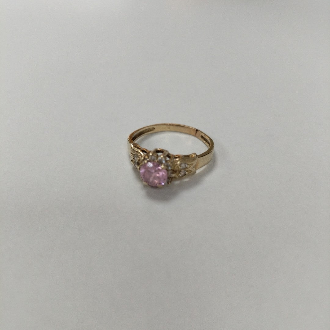 K1 2,30 GRMS 10 K ESPECIFICACIONES COMPLEMENTARIAS ANILLITO CON CIRCONIAS Y PIED (SEMINUEVO)