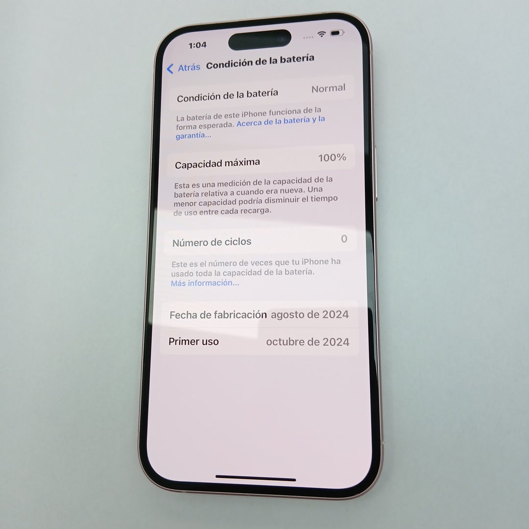 CELULAR APPLE IPHONE 15 A3089 (2023) 128 GB 6 GB RAM (SEMINUEVO)