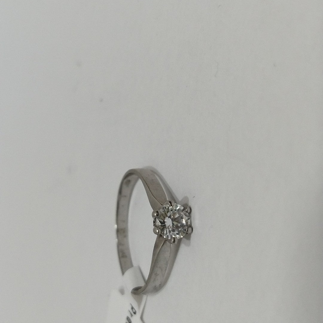 10298ANC00080B801 FRD6 SOLITARIO CON CIRCONIA REDONDA 6 UÑAS O/B ORO 14K 2GRS (NUEVO)