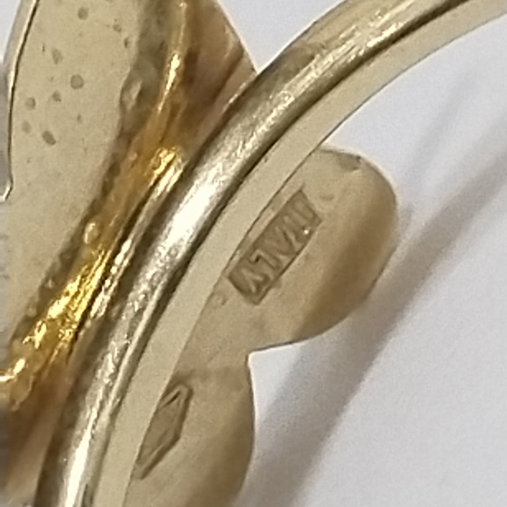 10003AND00075B2741 FRD11A ANILLO DE MARIPOSA PULIDA ORO 14K 1.8GRS (NUEVO)