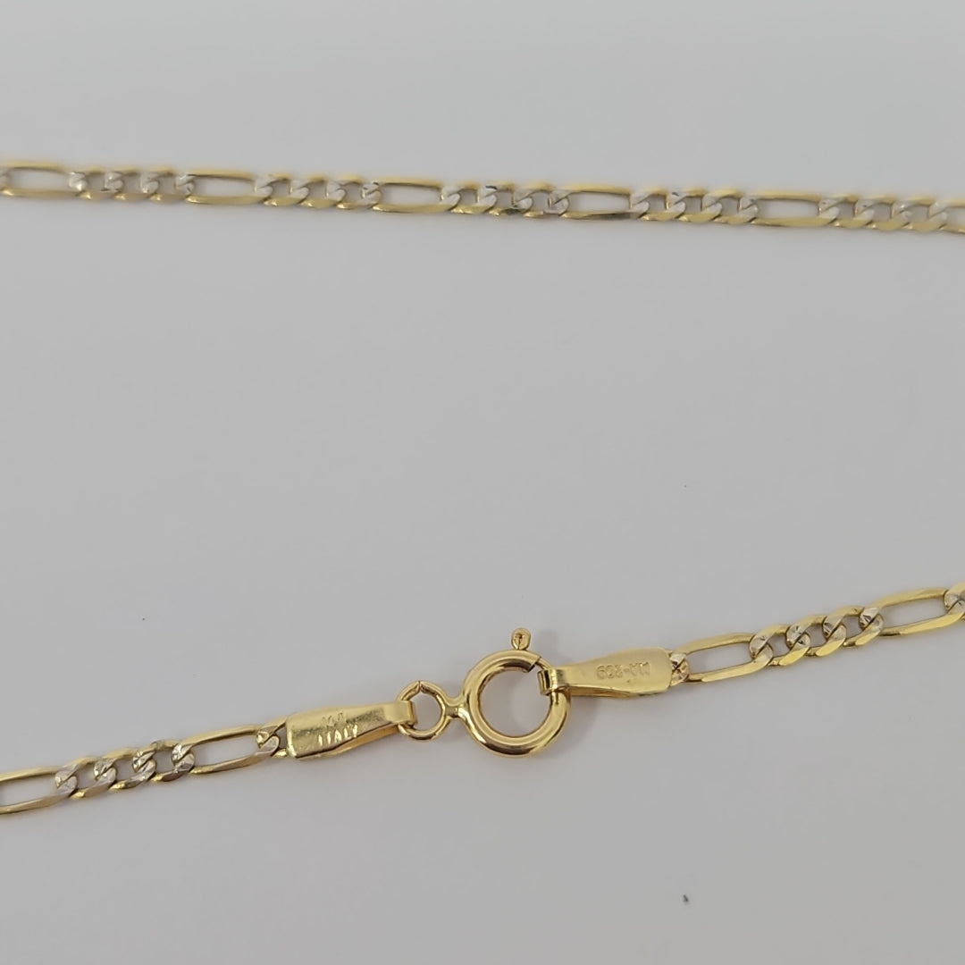 CADENAS CARTIER 3 1 DIAMANTADA ORO 14K 3.6 (NUEVO)