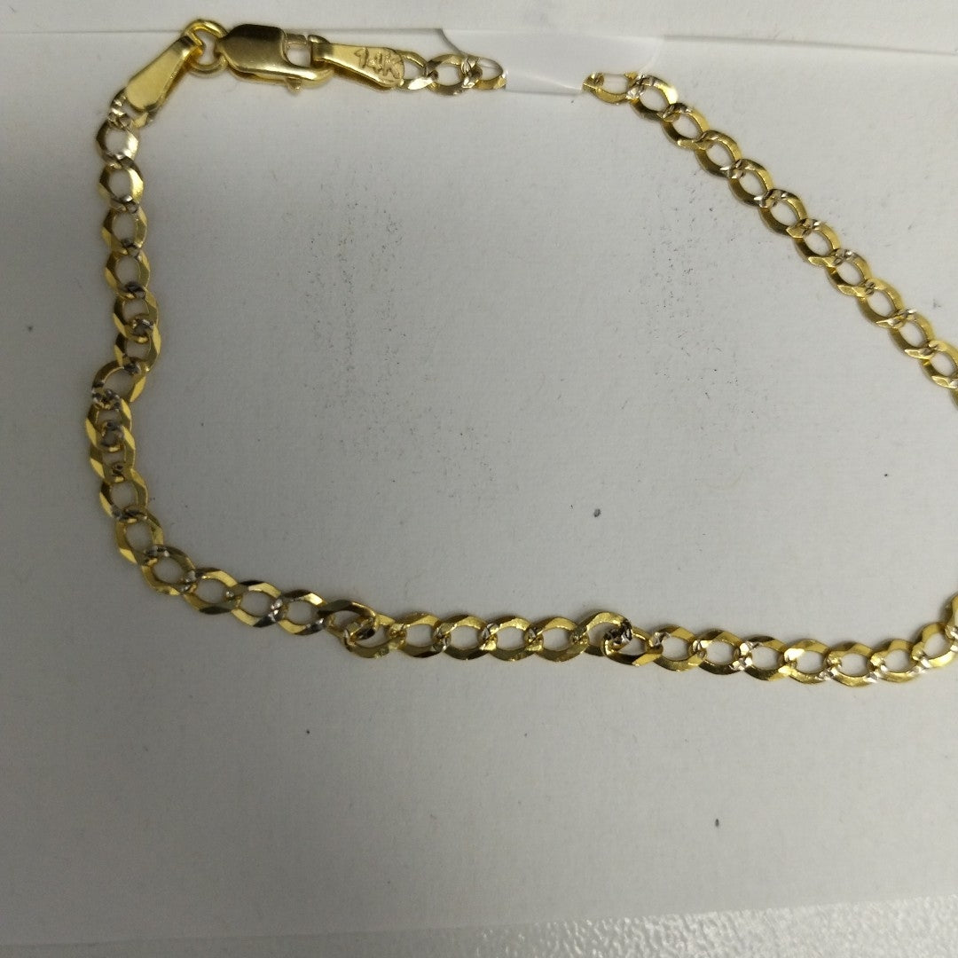 PULSERA BARBADA RODIO 1.9G 18 CM (NUEVO)