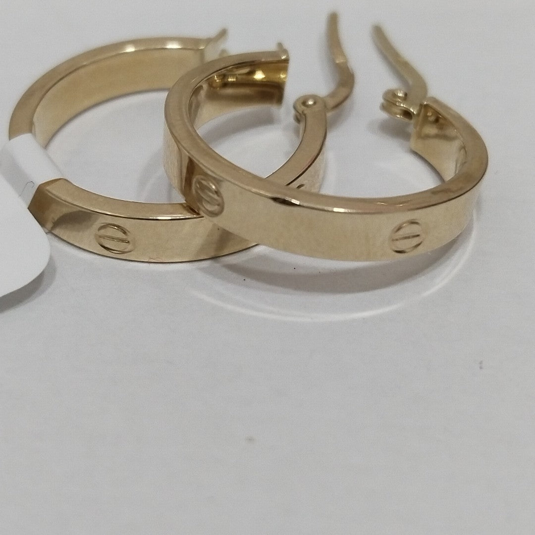 ARRACADAS ORO 14K 1.5 (NUEVO)