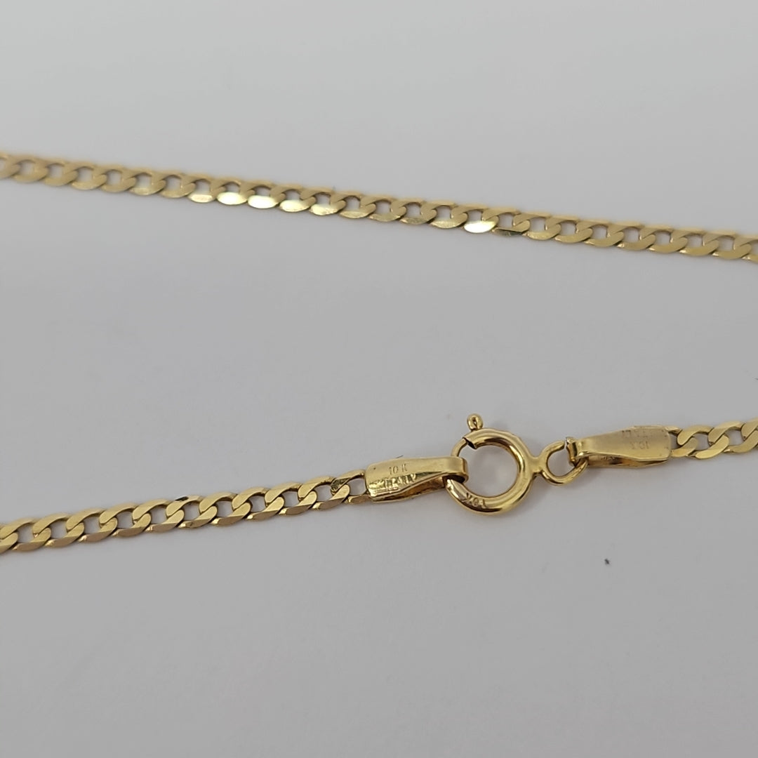 CADENAS BARBADA AMARILLA ORO 10K 2.5 (NUEVO)