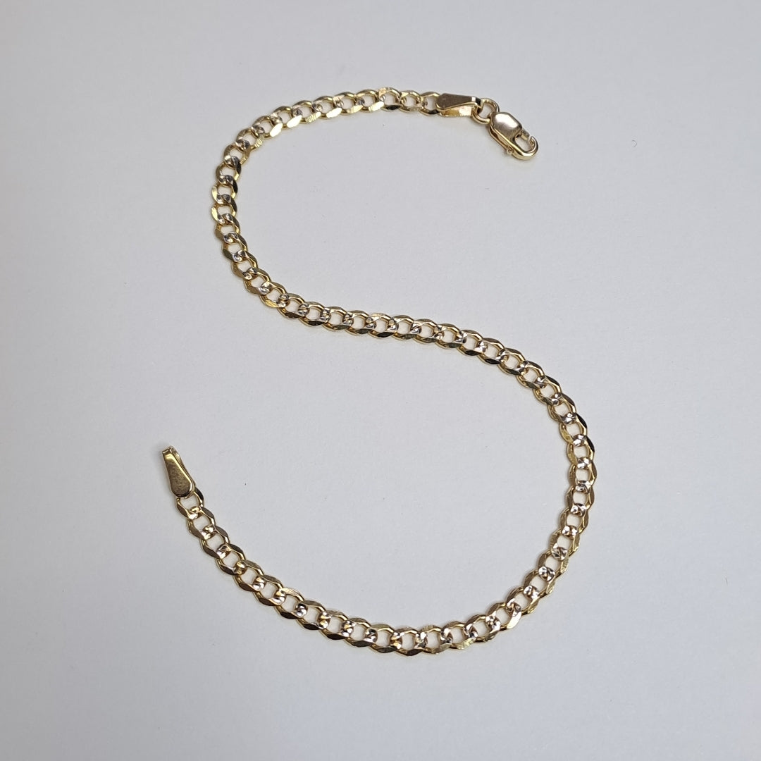 PULSERA BARBADA RODIO 3.1G 18 CM (NUEVO)