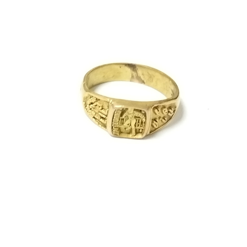 ANILLO DE GRADUACIÓN. ORO. 8 K 2.1 GRMS (SEMINUEVO)