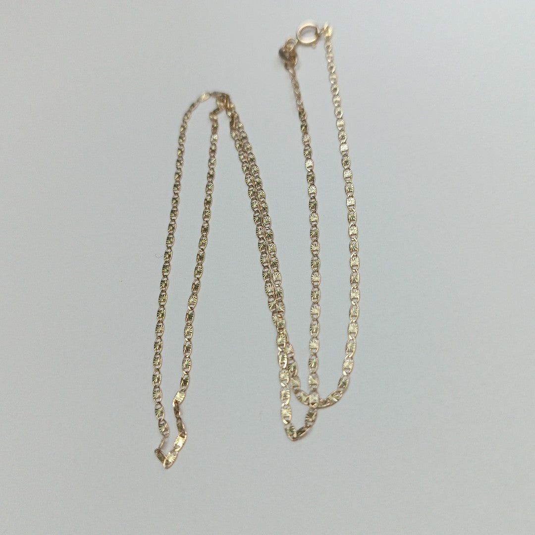 CADENA TEJIDO MARINERO 2.11GR 50 CM (NUEVO)