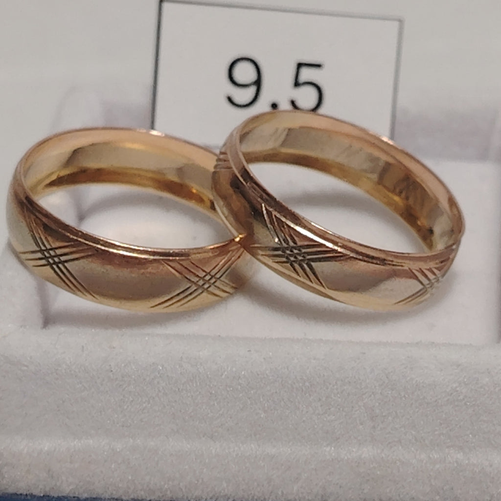 ARGOLLA. ORO COMBINADO. 8 K 3.8 GRMS (SEMINUEVO)