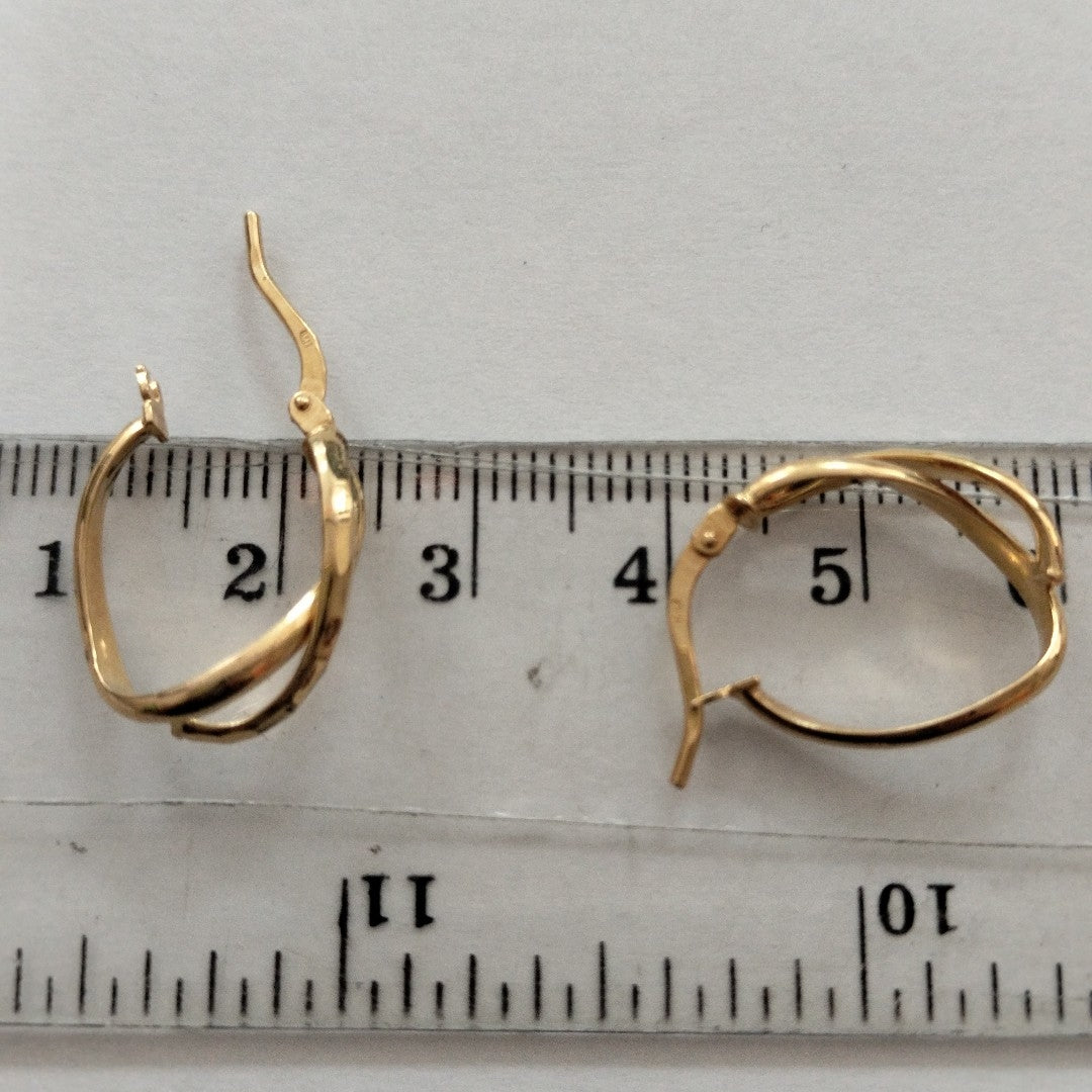 ARRACADAS PAR ORO 14 K 1,40 GRMS (SEMINUEVO)
