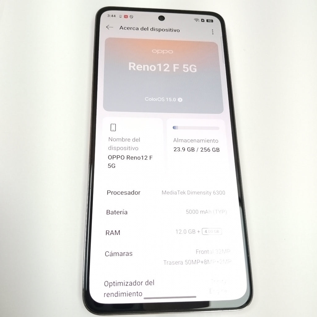 CELULAR OPPO  RENO 12F 5G CPH2637 256 GB 12 GB RAM (SEMINUEVO)