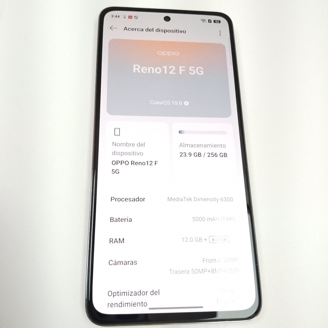 CELULAR OPPO  RENO 12F 5G CPH2637 256 GB 12 GB RAM (SEMINUEVO)