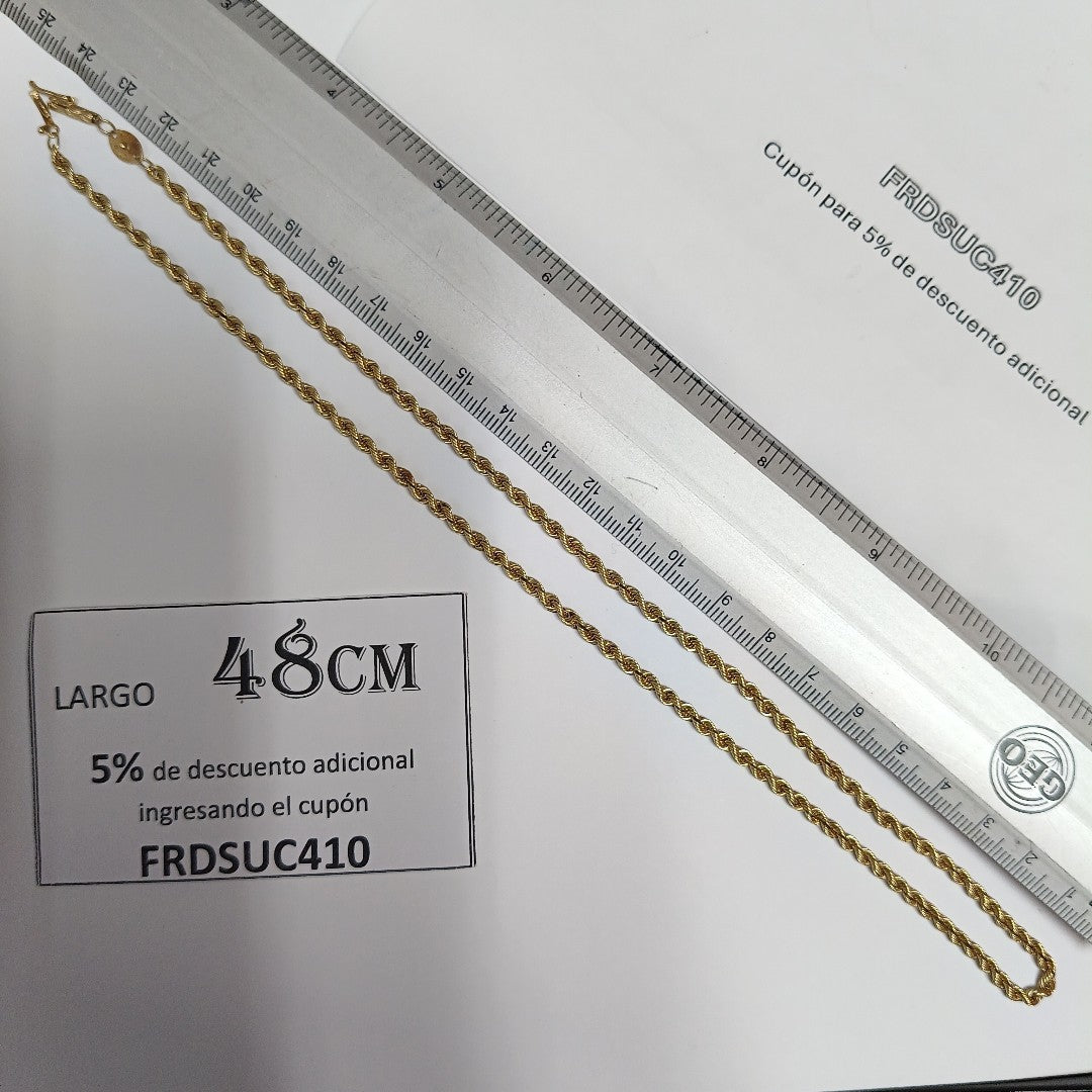 K1 11,50 GRMS 10 K ESPECIFICACIONES COMPLEMENTARIAS VENTA DE CADENA TORZAL 48CM (SEMINUEVO)