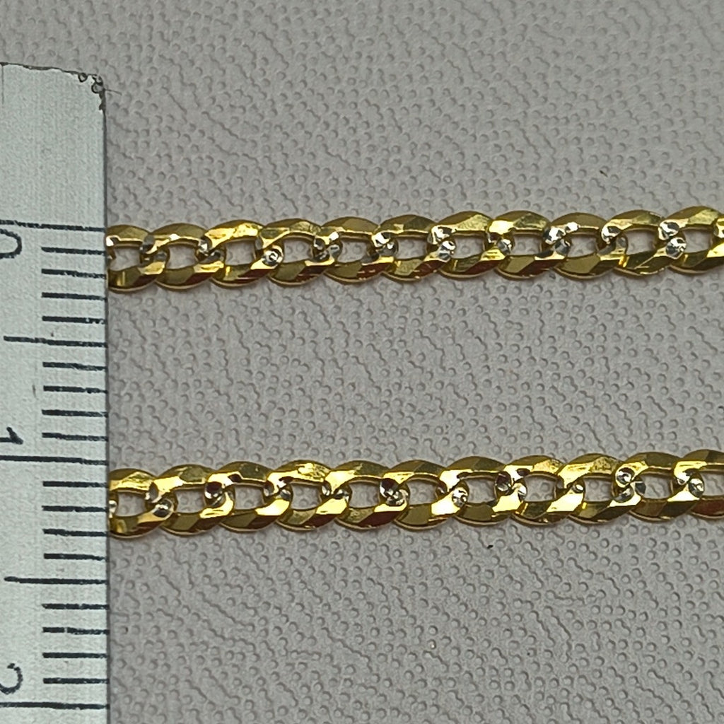 CADENA BARBADA 8.21G 55 CM 14K (NUEVO)
