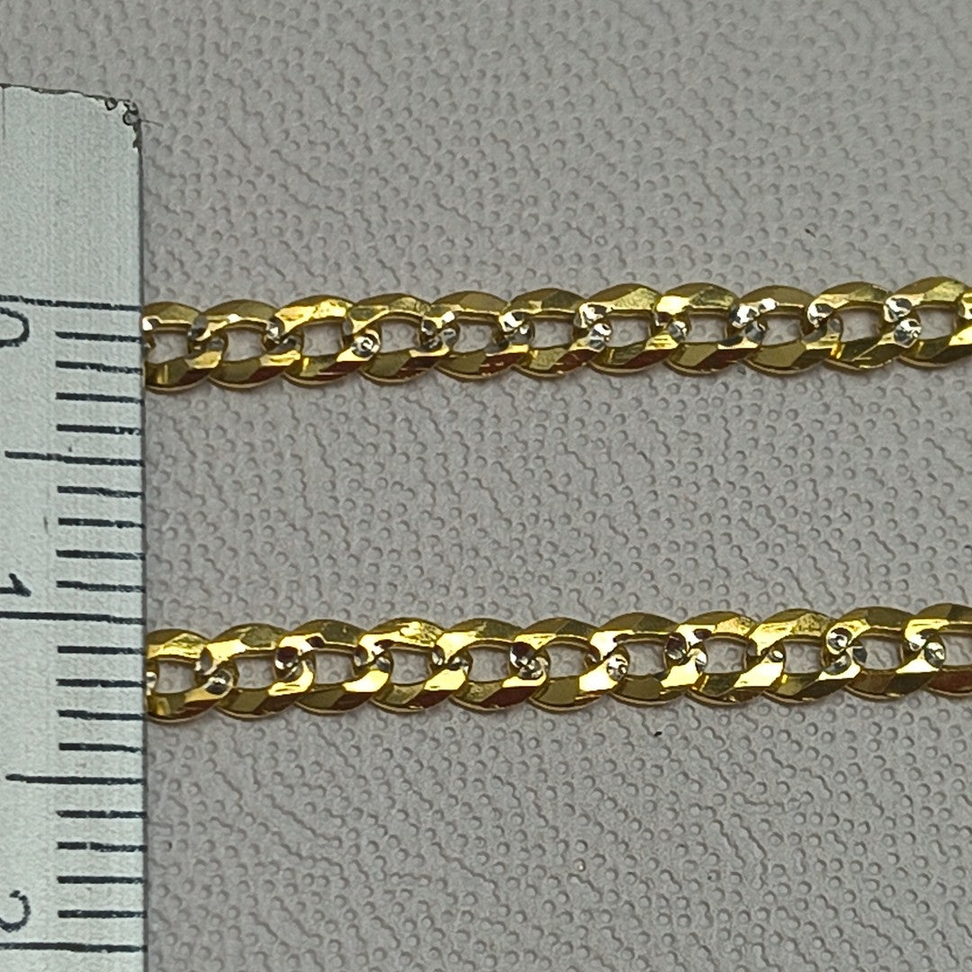 CADENA BARBADA 8.21G 55 CM 14K (NUEVO)
