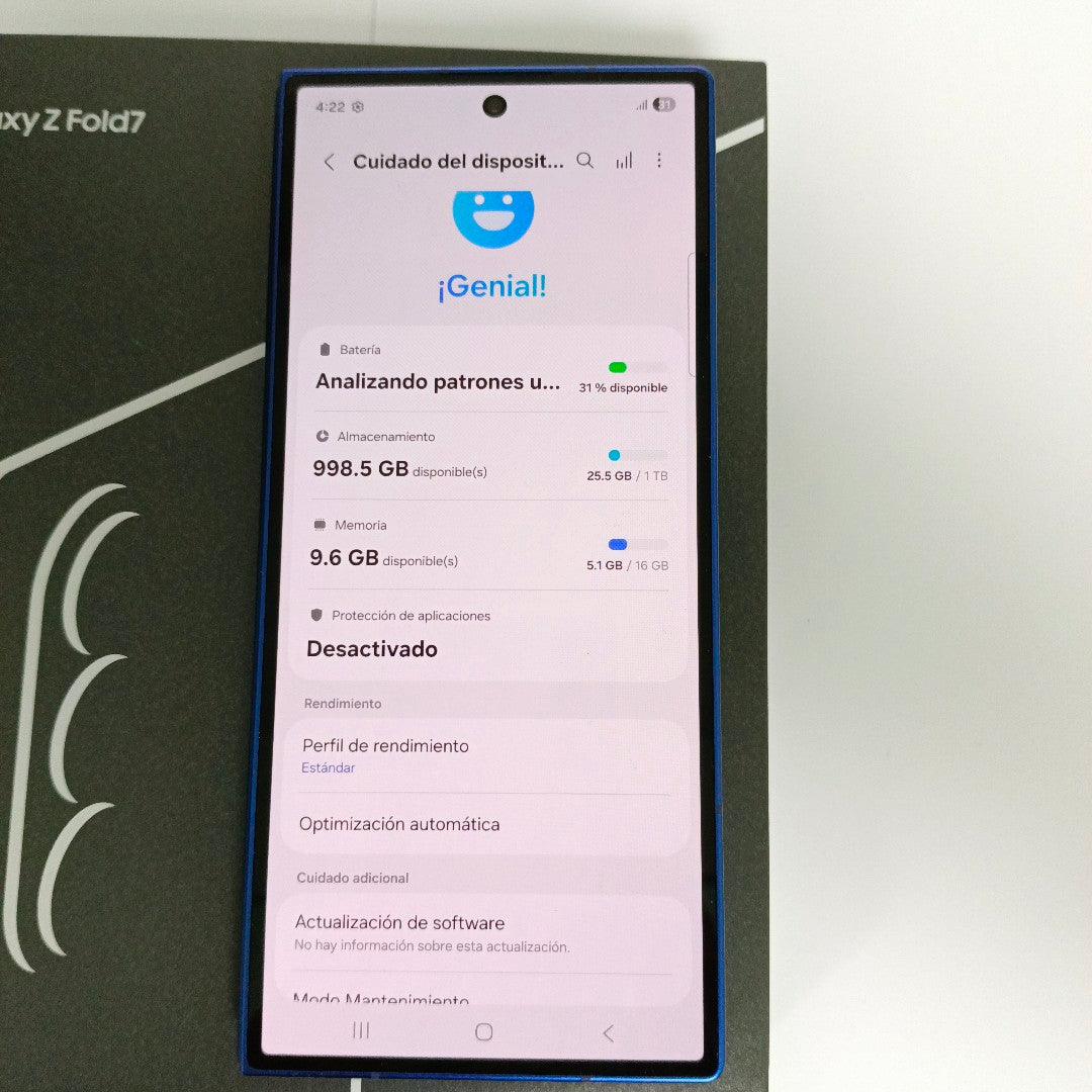 CELULAR SAMSUNG GALAXY Z FOLD7 SM-F966B (2025) 1 TB 16 GB RAM